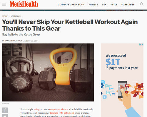 Kettle Gryp® Featured on Men's Health