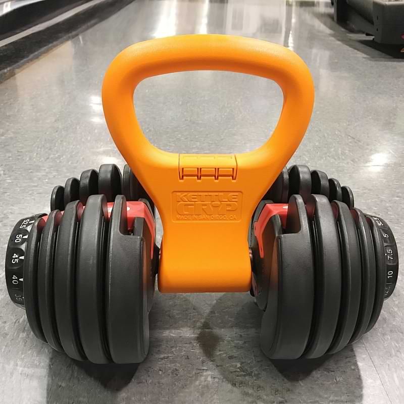 Pesa rusa portátil ajustable marca Kettle Gryp para hacer ejercicio en el  gimnasio para entrenamientos WOD de Crossfit, levantamiento de pesas